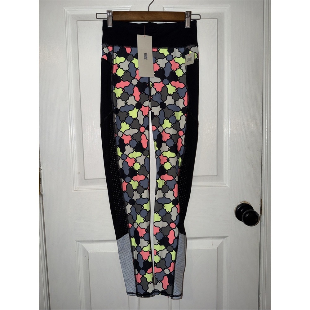 NEW Sweaty Betty Zero Gravity Run Leggings XS Short Geometric Print